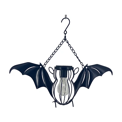 Solar-Powered Hanging Metal Bat