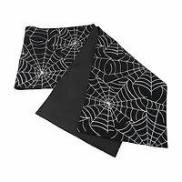 Black Spider Web Table Runner