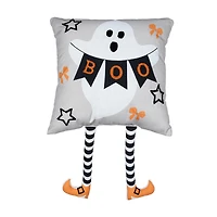 Halloween Woven Embroidered Pillow, 17x17 in