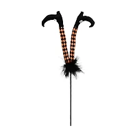 Halloween Witch Leg Plant Pick