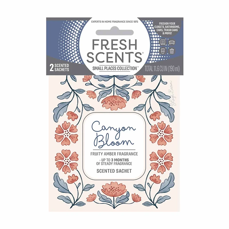 Canyon Bloom Scented Sachet, 2 pk