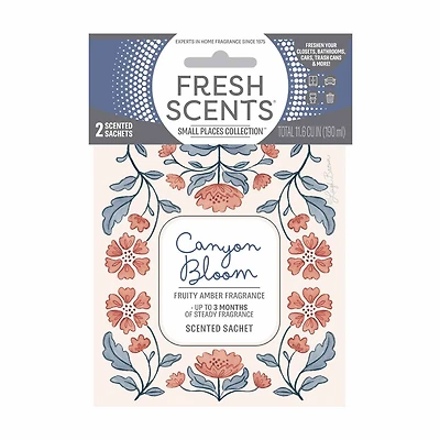 Canyon Bloom Scented Sachet, 2 pk