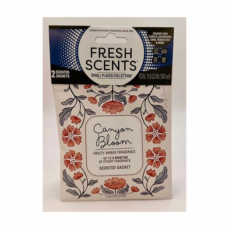 Canyon Bloom Scented Sachet, 2 pk