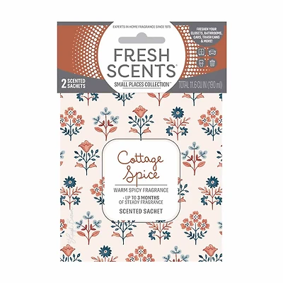 Cottage Spice Scented Sachet, 2 pk
