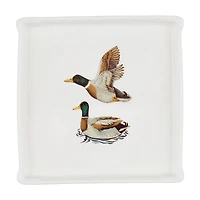 Holly Williams Fall Printed Duck Trinket Tray Décor, 6 in x 6 in