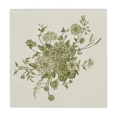 Holly Williams Fall Floral Printed Word Block Décor
