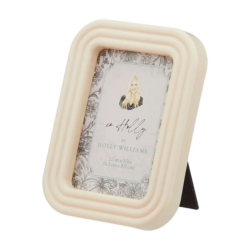 Holly Williams Fall Cream Mini Photo Frame Décor, 2.5 in x 3.5 in