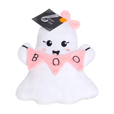 Halloween Pink & White Ghost Dog Toy