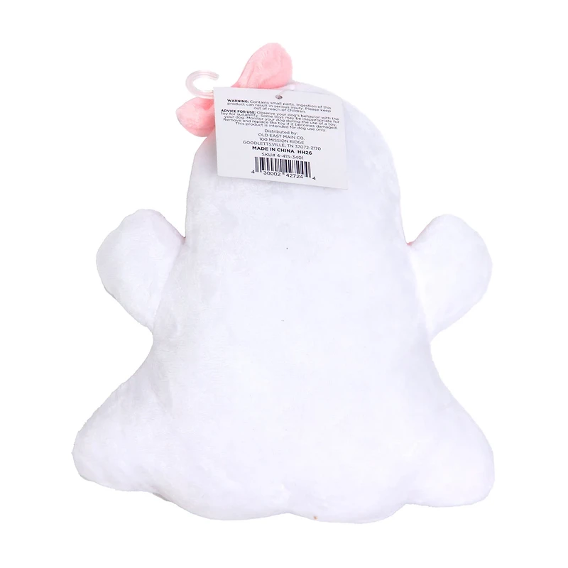 Halloween Pink & White Ghost Dog Toy