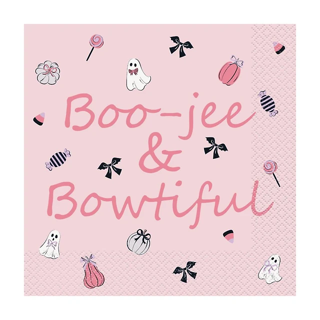 Bootiful "Boo-jee & Bowtiful" Lunch Napkin, 16 ct