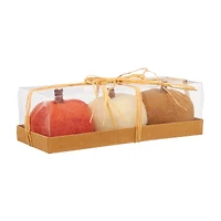 Harvest Felt Pumpkin Set, 3 pk