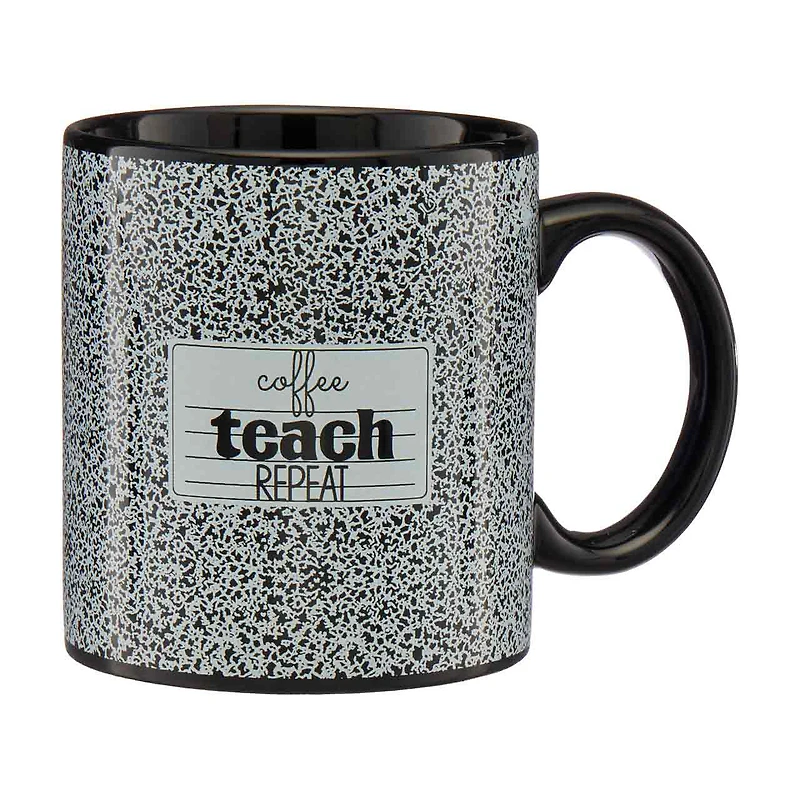 "Coffee Teach Repeat" Ceramic Mug, 16 in