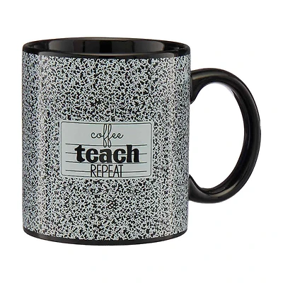 "Coffee Teach Repeat" Ceramic Mug, 16 in