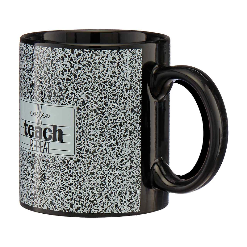 "Coffee Teach Repeat" Ceramic Mug, 16 in