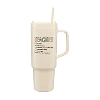 Star Teacher Tumbler w/ Lid & Straw, 40 oz