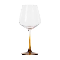 Amber Stem Wine Glass, 20 oz