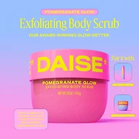 DAISE Exfoliating Body Scrub in Pomegranate Glow, For Soft Glowing Skin, 510 g