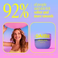 DAISE Exfoliating Body Scrub in Coconut Glow, For Soft Glowing Skin, 510 g