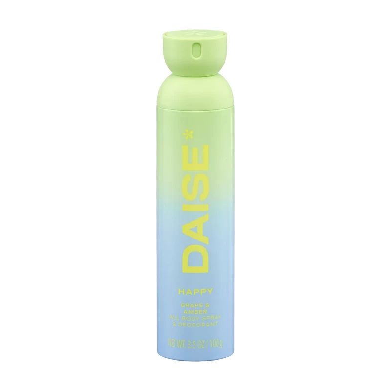 DAISE Happy DAISE All Body Spray & Deodorant in Grape & Amber for 24h Freshness,
