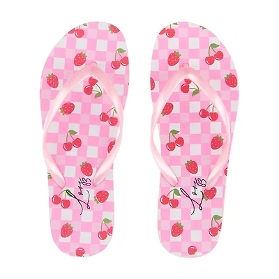Summer Assorted Print Flip-Flops