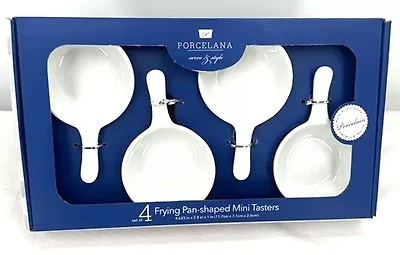 Porcelana 4.5" Frying Pan-shaped Mini Tasters