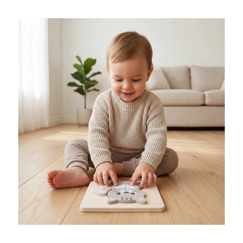 Moover Wooden Mini Puzzle, 4 Assorted