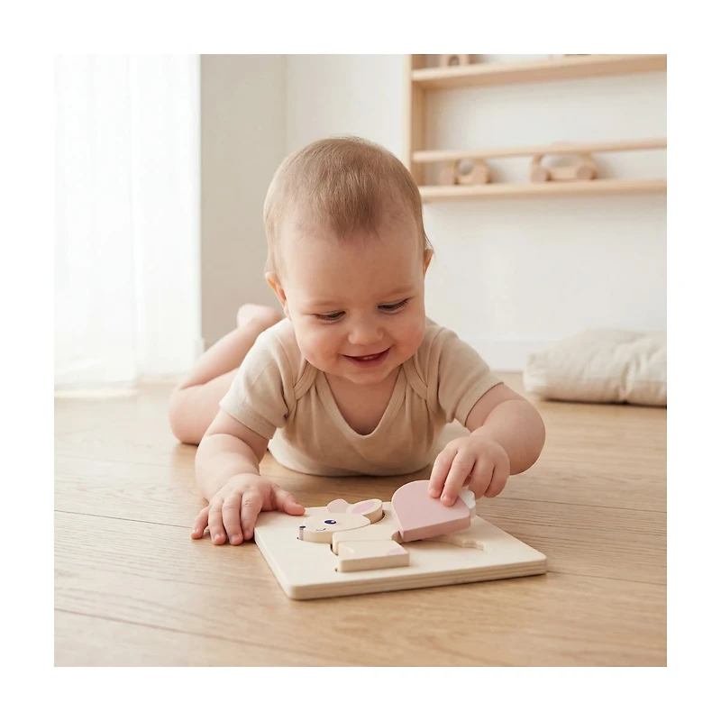 Moover Wooden Mini Puzzle, 4 Assorted