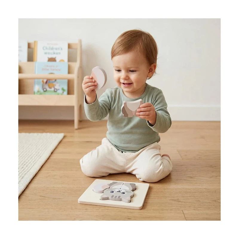 Moover Wooden Mini Puzzle, 4 Assorted