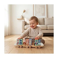 Moover Animal Wooden Toy Train Set