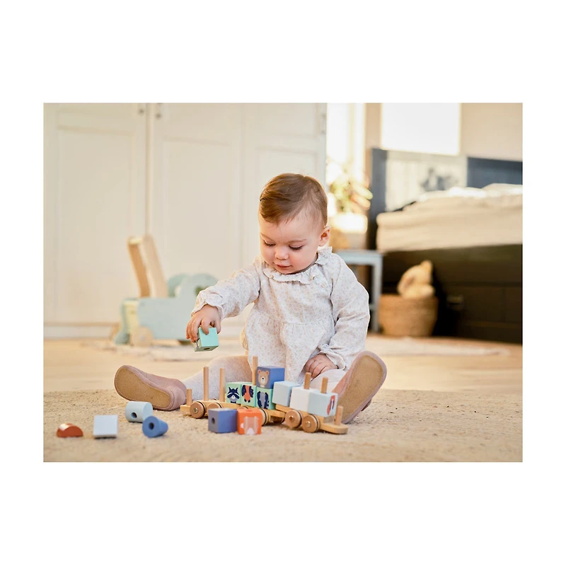 Moover Animal Wooden Toy Train Set