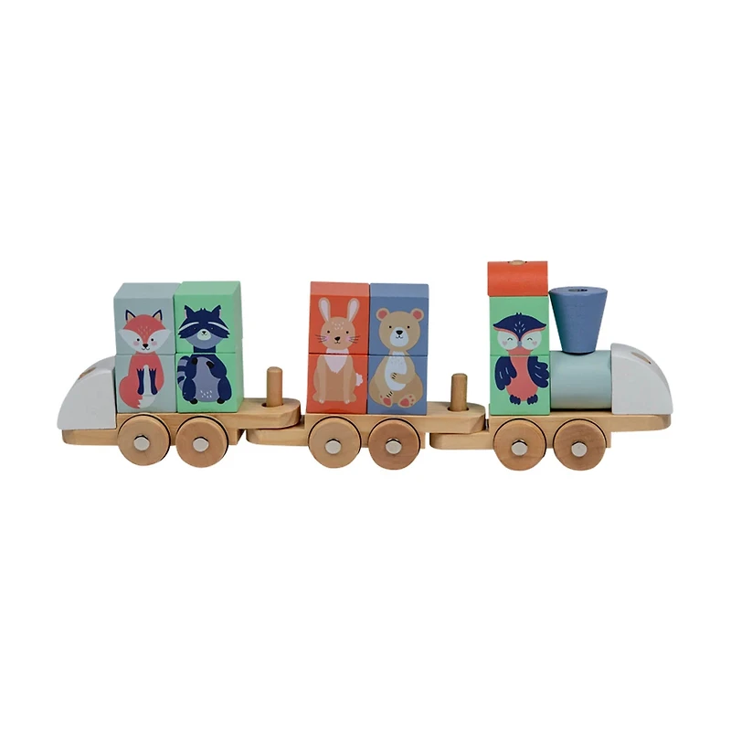 Moover Animal Wooden Toy Train Set