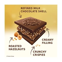 Ferrero Rocher Hazelnut and Milk Chocolate Squares, 22.2 oz, 60 ct