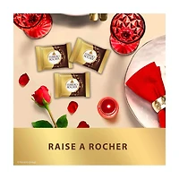 Ferrero Rocher Hazelnut and Milk Chocolate Squares, 22.2 oz, 60 ct