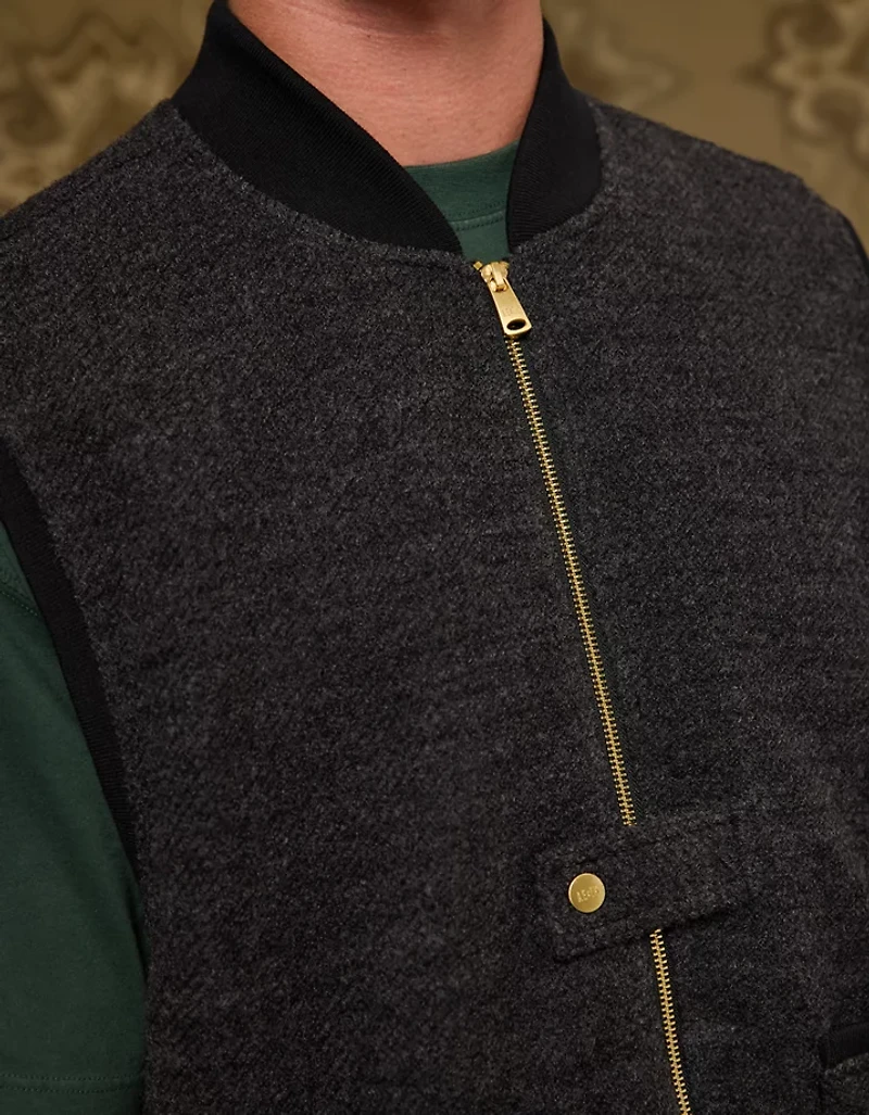 AE x Tru Kolors Wool-Blend Bomber Vest