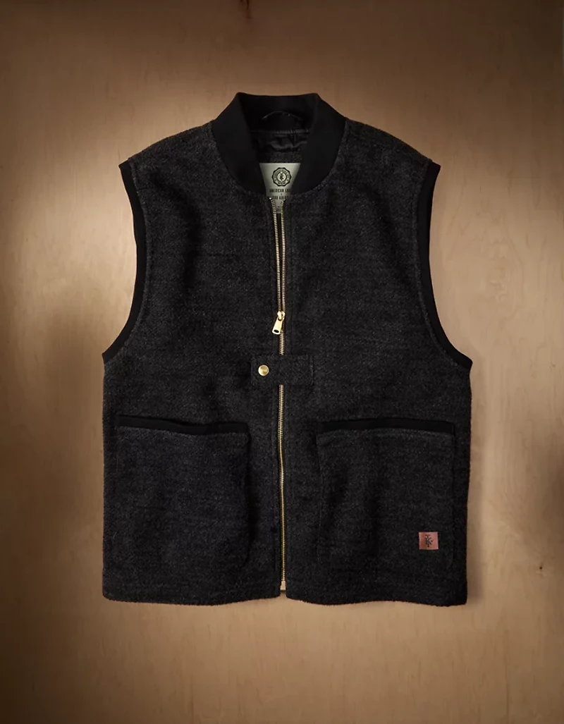 AE x Tru Kolors Wool-Blend Bomber Vest