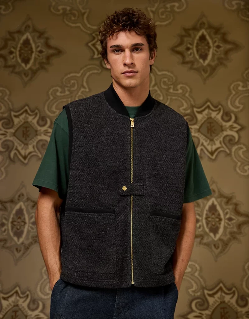 AE x Tru Kolors Wool-Blend Bomber Vest