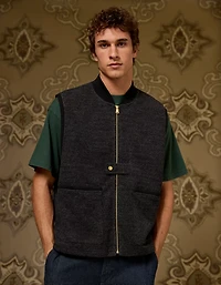 AE x Tru Kolors Wool-Blend Bomber Vest