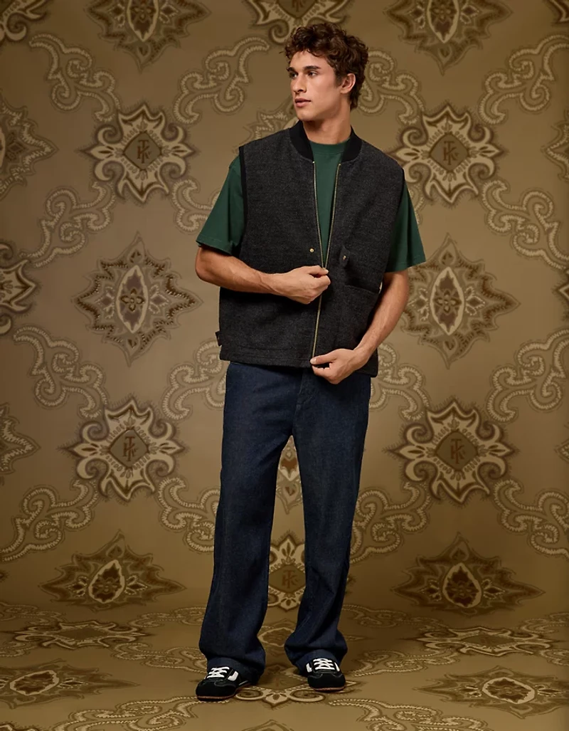 AE x Tru Kolors Wool-Blend Bomber Vest