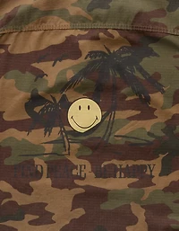 AE | Smiley® Military Camo Trucker Jacket