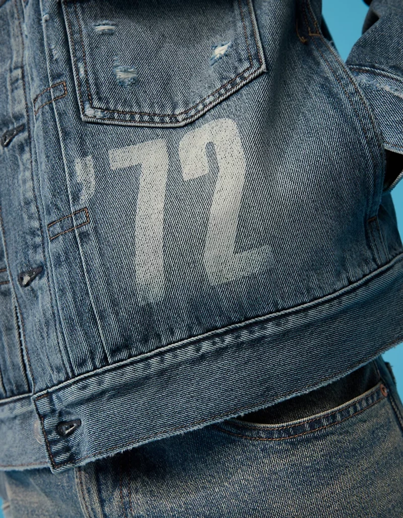 AE | Smiley® Denim Trucker Jacket