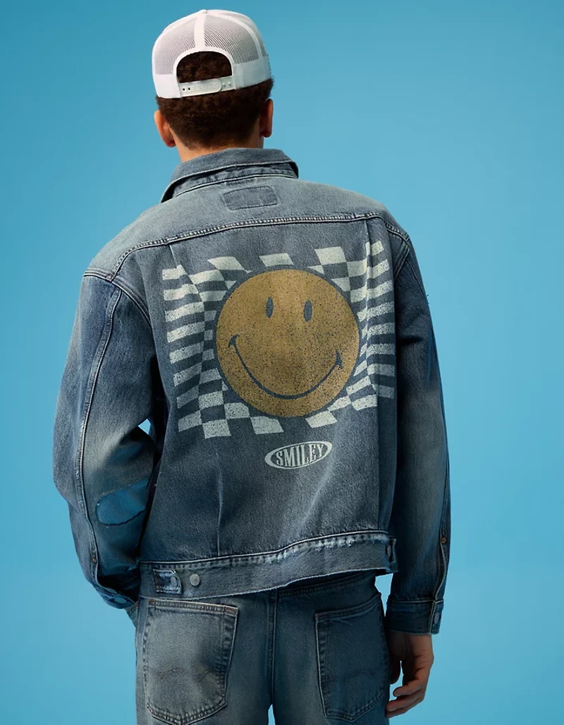 AE | Smiley® Denim Trucker Jacket