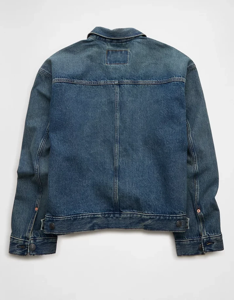 AE Relaxed Fit Denim Utility Jacket