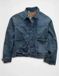 AE Relaxed Fit Denim Utility Jacket