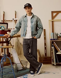 AE Relaxed Fit Denim Utility Jacket