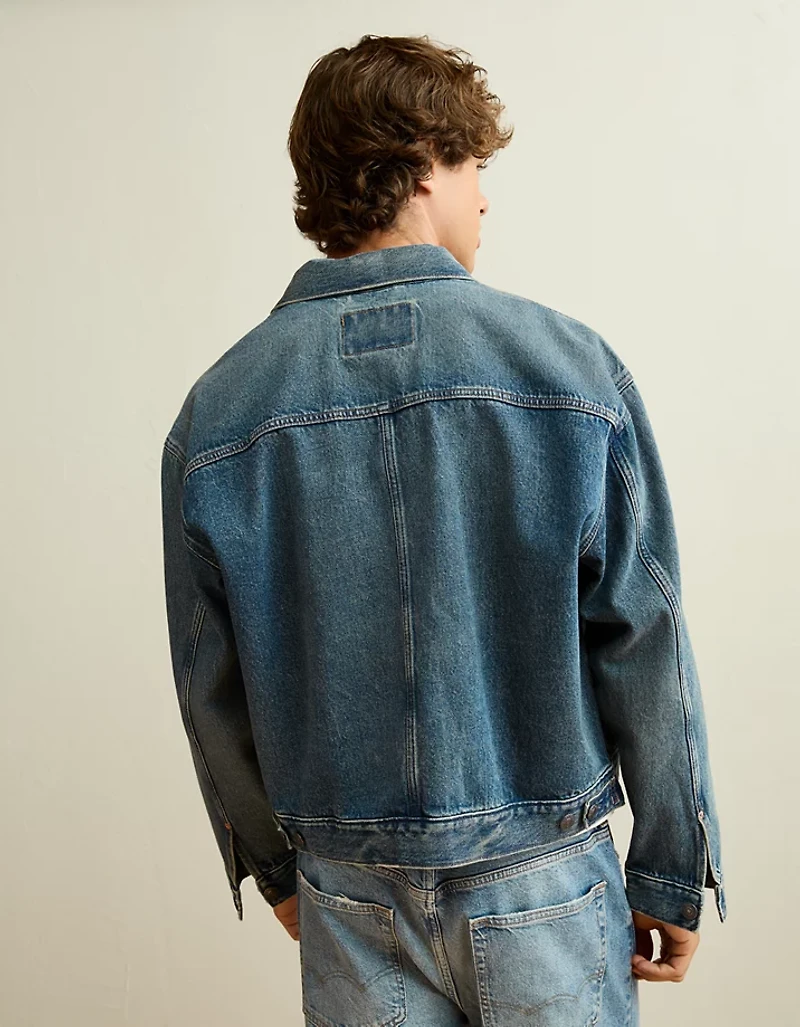 AE Relaxed Fit Denim Utility Jacket