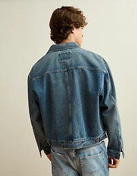 AE Relaxed Fit Denim Utility Jacket