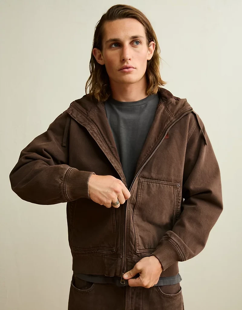 AE x Lamine Yamal Hooded Denim Jacket