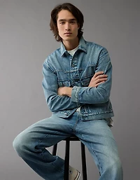 AE Boxy Denim Trucker Jacket