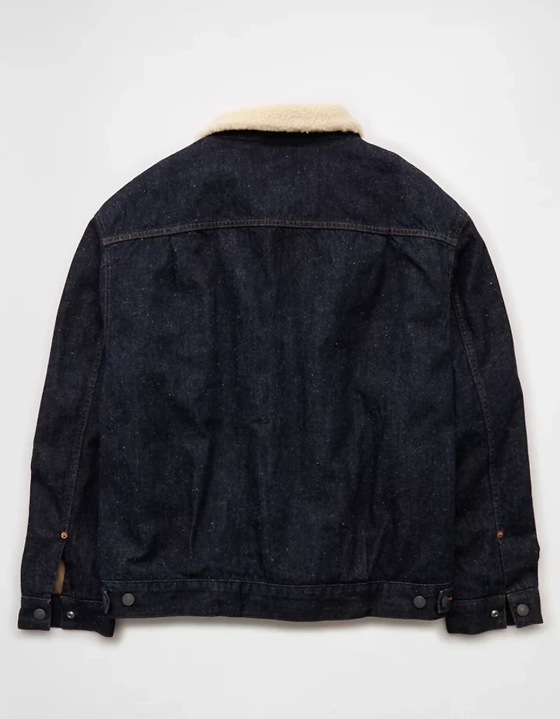 Veste en denim et sherpa AE