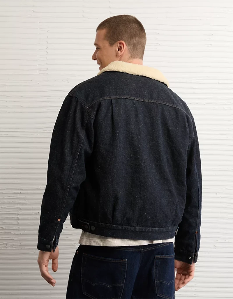 AE Sherpa Denim Jacket